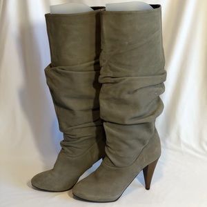 Zara Suede Slouchy Boots